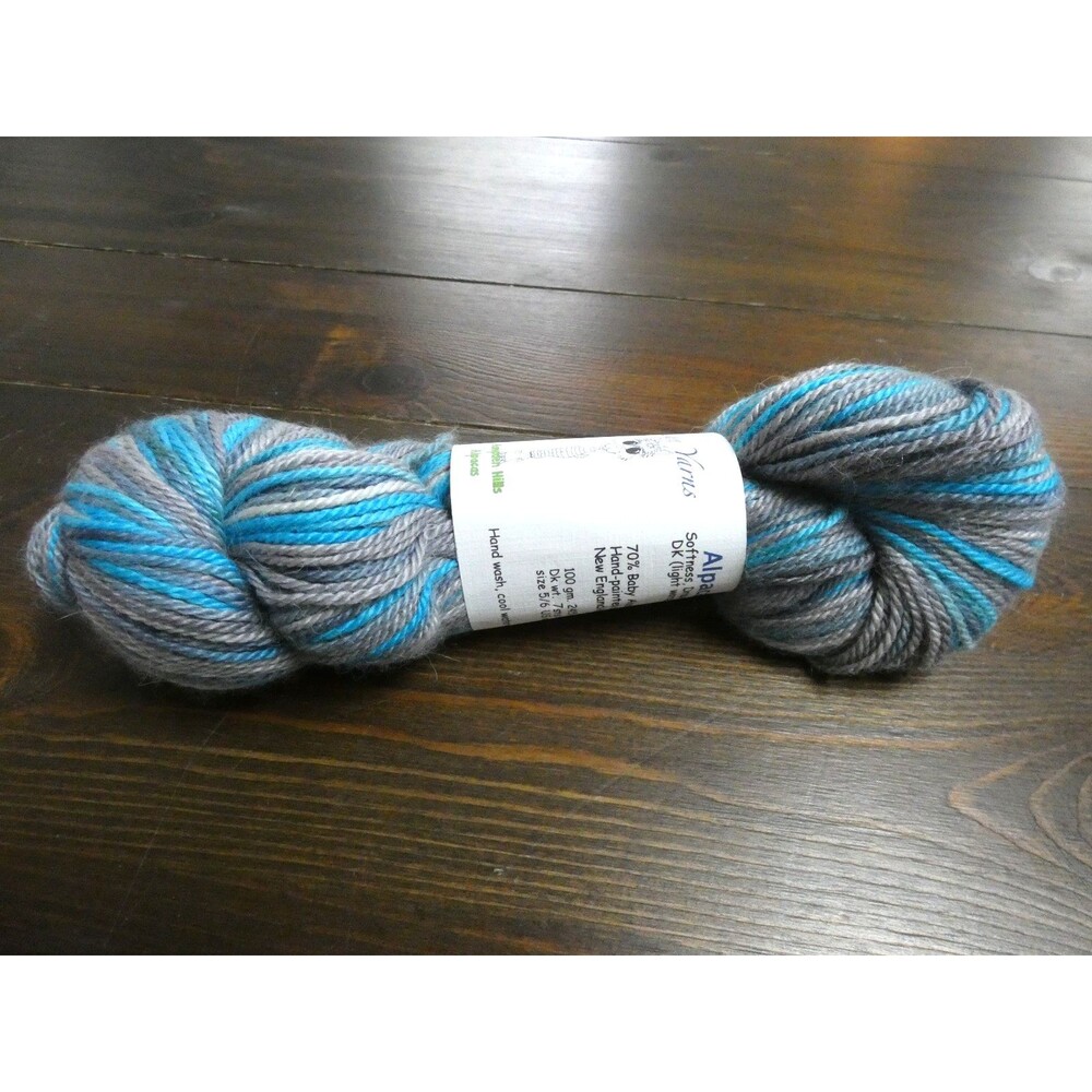 Hampden Hills Alpacas Artisan Yarn DK Baby Alpaca Silk 100g 245 yd Color Slate